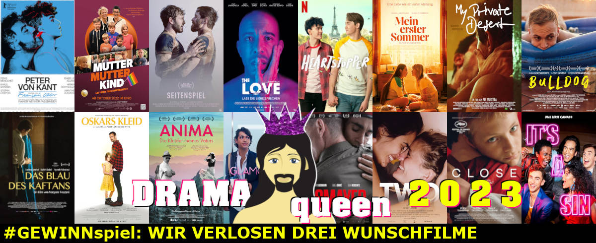 DRAMAqueen USERaward 2023: Die besten schwulen und lesbischen Filme des Jahres | Gewinnspiel: Wir verlosen 3 Wunschfilme